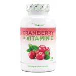 Cranberry Extract met Vitamine C - 240 Capsules - Premium: Hooggedoseerd met 25:1 extract (gelijk aan 25.000 mg cranberry's per dagelijkse portie) - 6% Proanthocyanidinen (PAC) - Veganistisch - Vit4ever