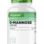 D-Mannose | 180 capsules | 1500 mg per dagportie | Premium- Van plantaardige fermentatie | Hoge dosering | Natuurlijk - Veganistisch | Vit4ever nieuwe verpakking