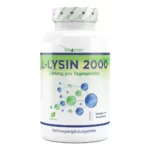 L-Lysine 2000 - 365 tabletten - 1000 mg per tablet - Van plantaardige fermentatie - Zonder ongewenste toevoegingen - Hoog gedoseerd - Veganistisch | Vit4ever