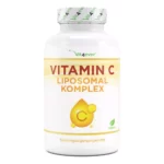 Liposomale vitamine C - 240 veganistische capsules - Premium: Hoog gedoseerd met 1000mg pure vitamine per dag - Bijzonder hoge biologische beschikbaarheid - Vit4ever