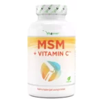 MSM 2000 mg - 365 tabletten - met natuurlijke vitamine C uit acerola - zonder toevoegingen - 6 maanden voorraad - hoge dosering - laboratorium getest - veganistisch vit4ever