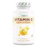 Vitamine C gebufferd - 365 capsules - 1000 mg vitamine C per dagelijkse dosis (2x daags) - "time released" Van plantaardige fermentatie - pH neutraal & zeer goed te verdragen - Veganistisch - Vit4ever